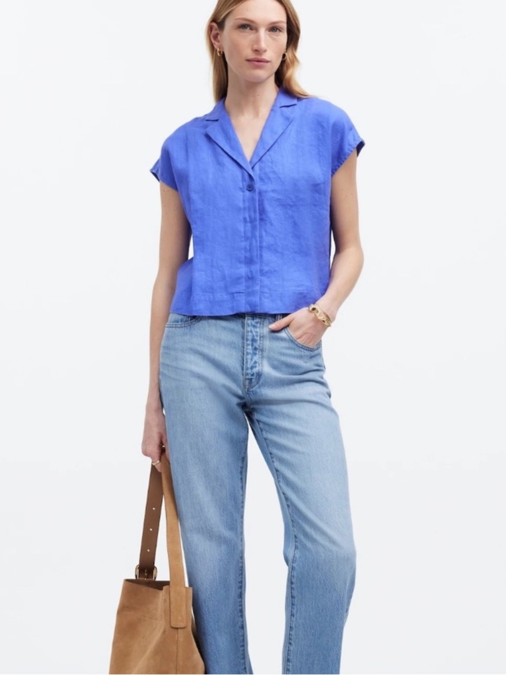 Madewell Linen Button Up Blouse